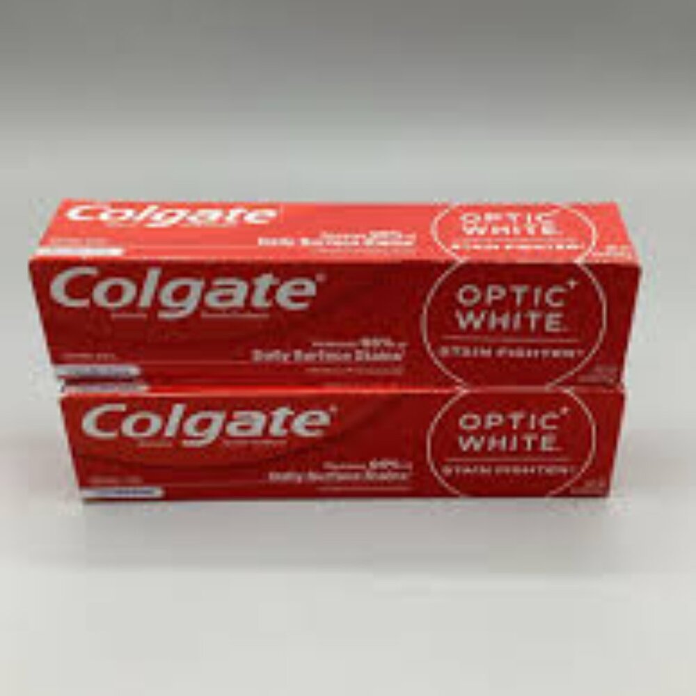 Colgate optic white stain fighter clean mint paste 6 oz